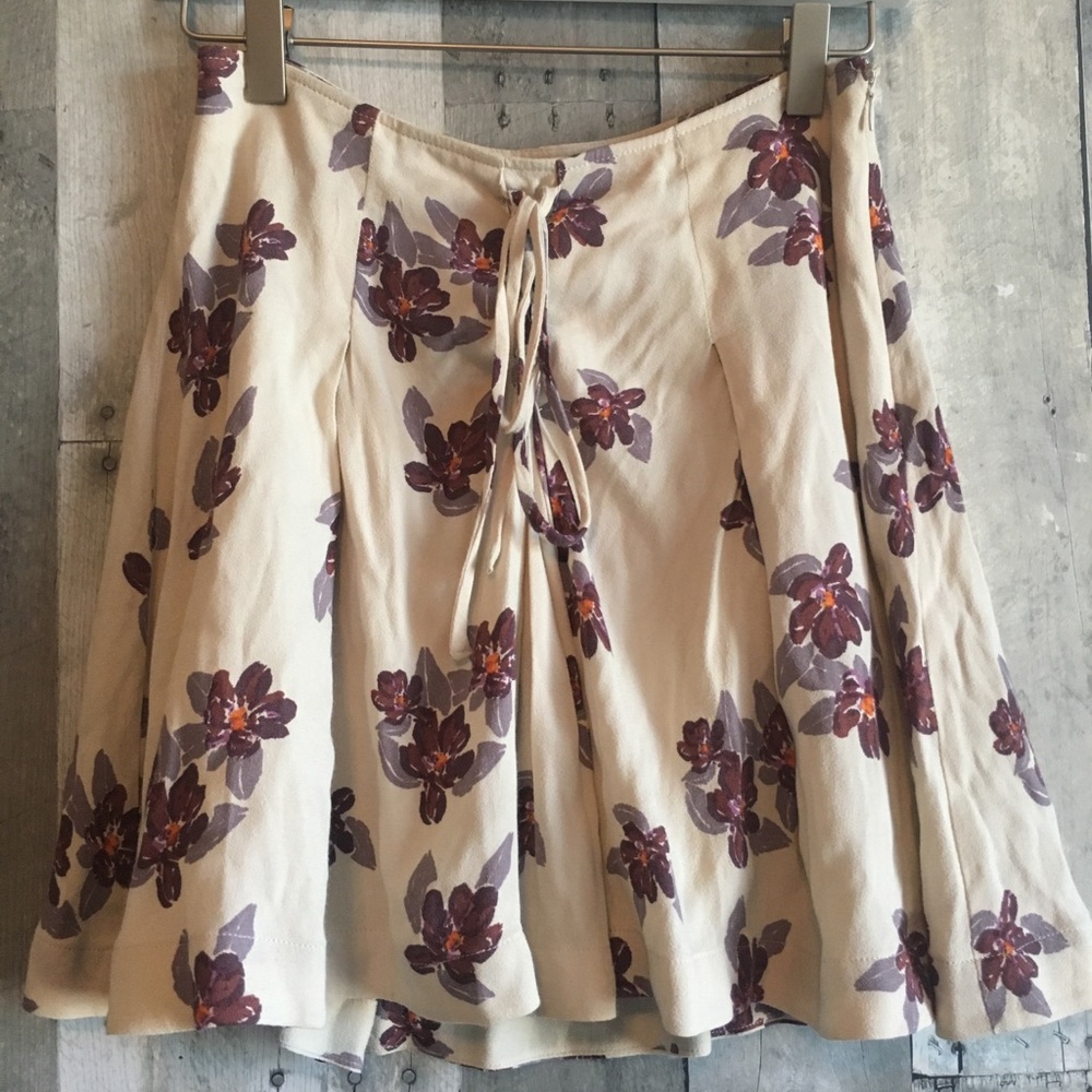 Free People Floral Print Skirt